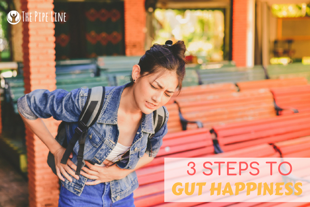 GET YOUR GUT HAPPY WITH THESE 3 STEPS!