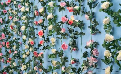 DIY floral wall